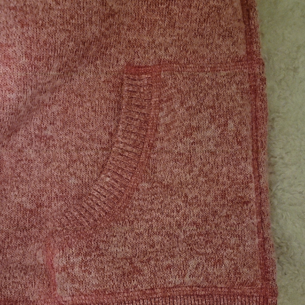 Sonoma Kohls Pink Sherpa Fleece Hooded Zip-Up Jacket Womans XL - Picture 7 of 10